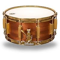 WFLIII Drums Classic Wood Mahogany Snare Drum With Gold Hardware