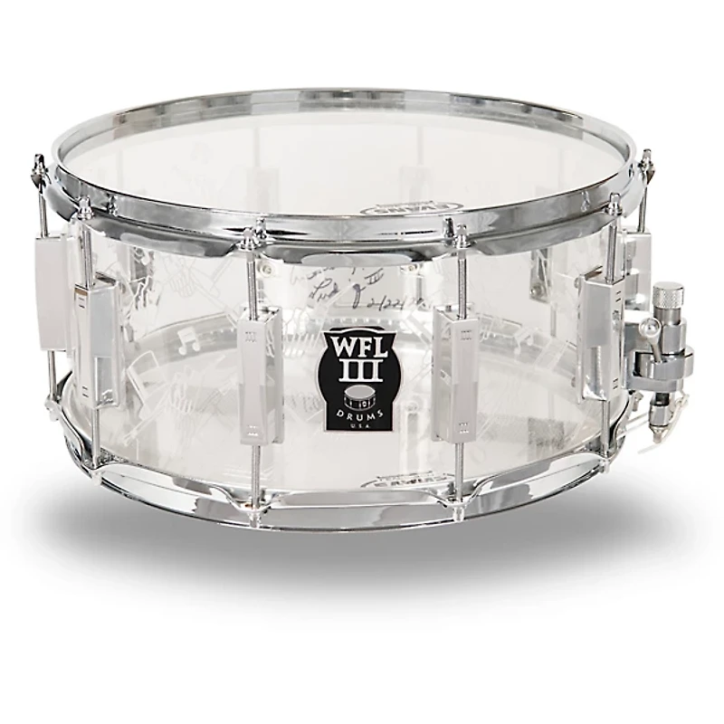 WFLIII Drums Top Hat and Cane Collector's Acrylic Snare Drum With Chrome Hardware 14 x 6.5 in.