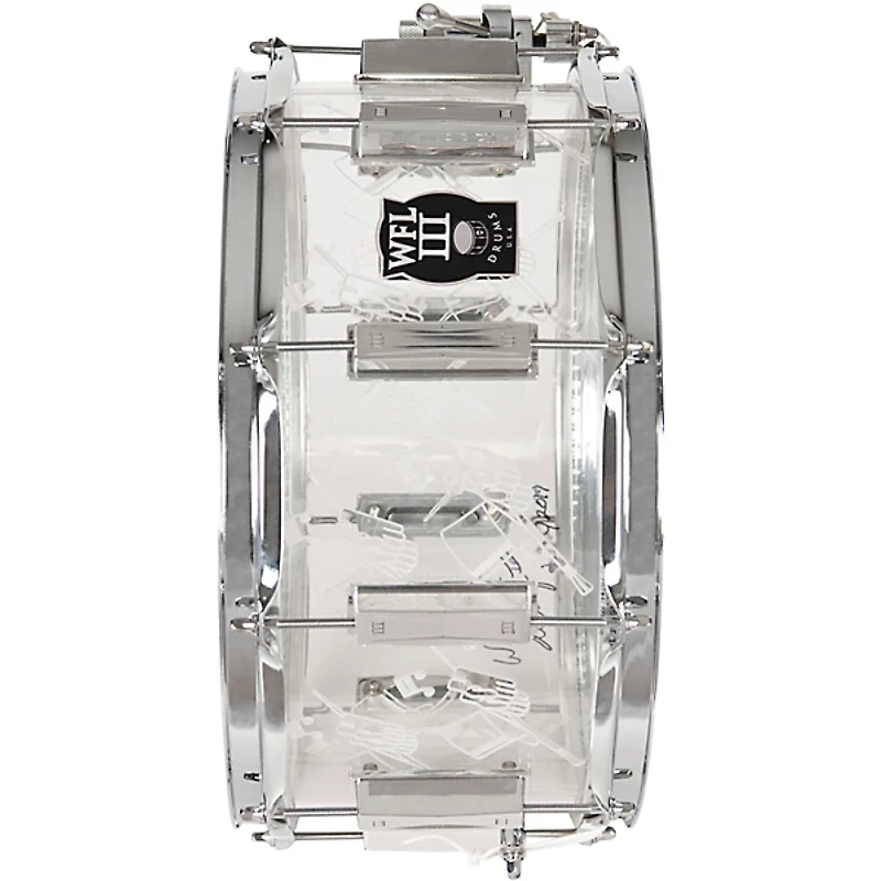 WFLIII Drums Top Hat and Cane Collector's Acrylic Snare Drum With Chrome Hardware 14 x 6.5 in.