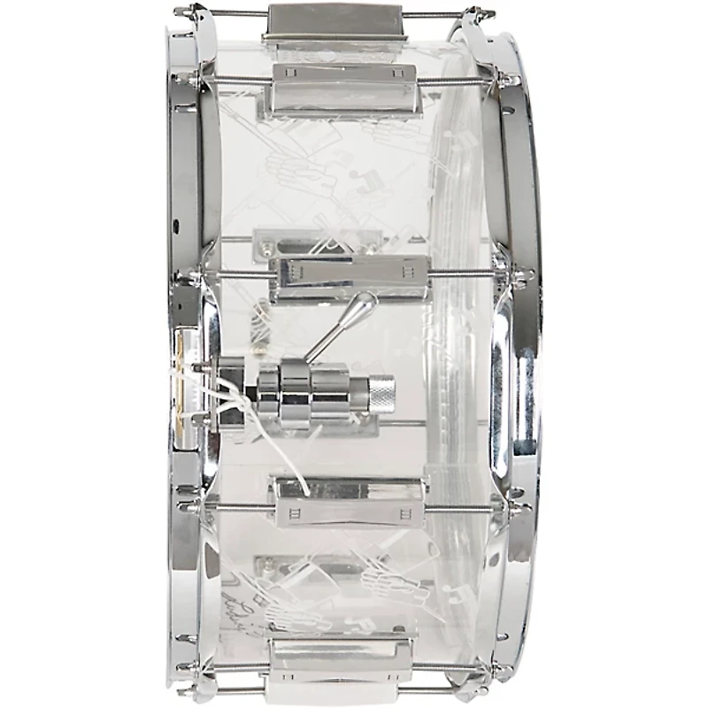 WFLIII Drums Top Hat and Cane Collector's Acrylic Snare Drum With Chrome Hardware 14 x 6.5 in.