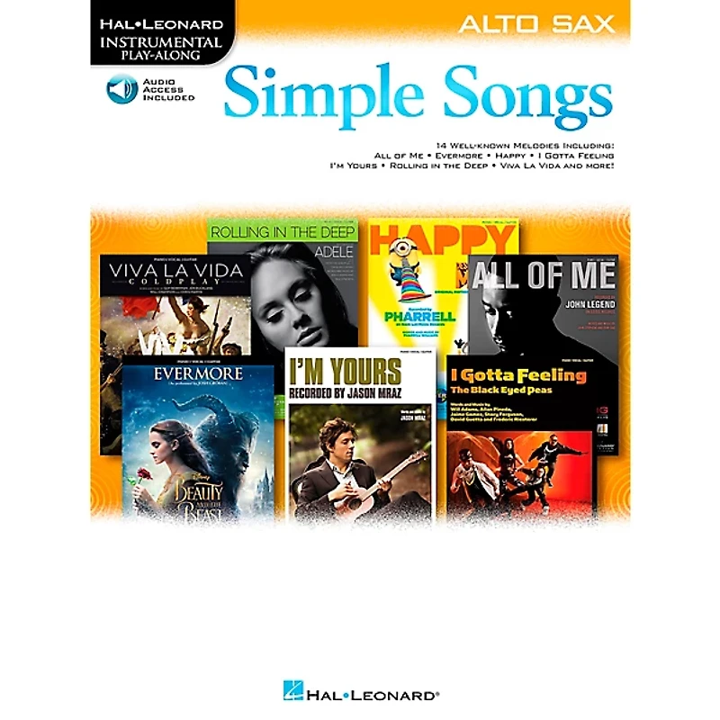 Hal Leonard Simple Songs for Alto Sax Book/Audio Online