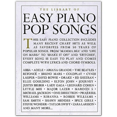 Music Sales The Library of Easy Piano Pop Songs