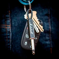 Pluginz Black Marshall Guitar Plug Keychain