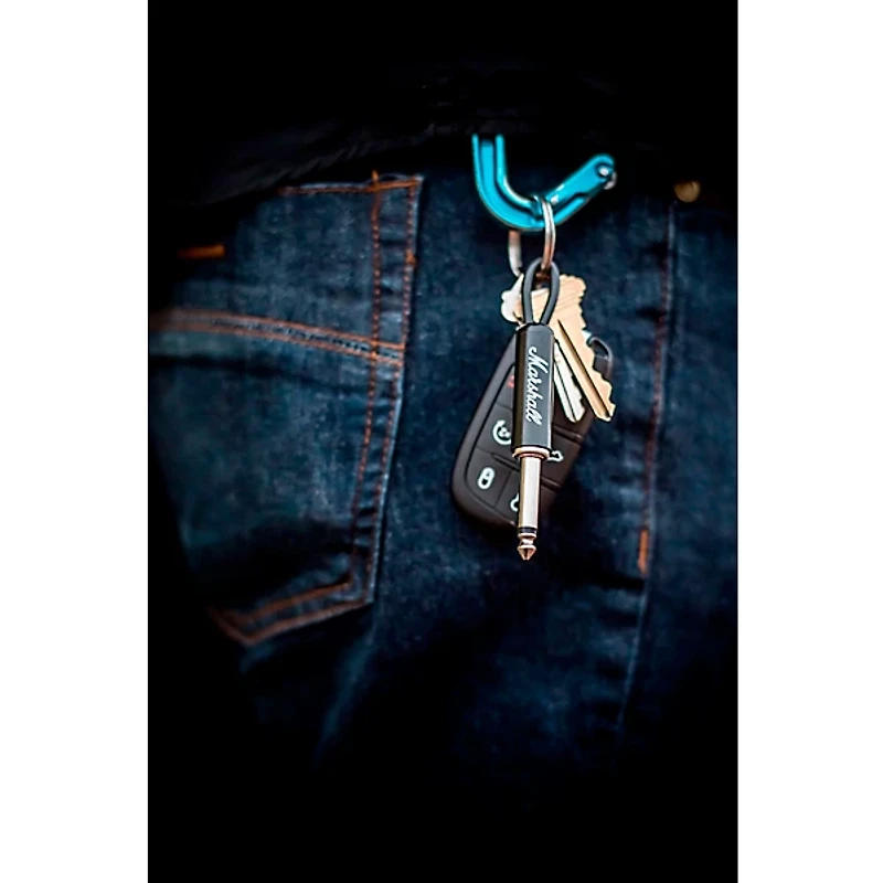 Pluginz Black Marshall Guitar Plug Keychain