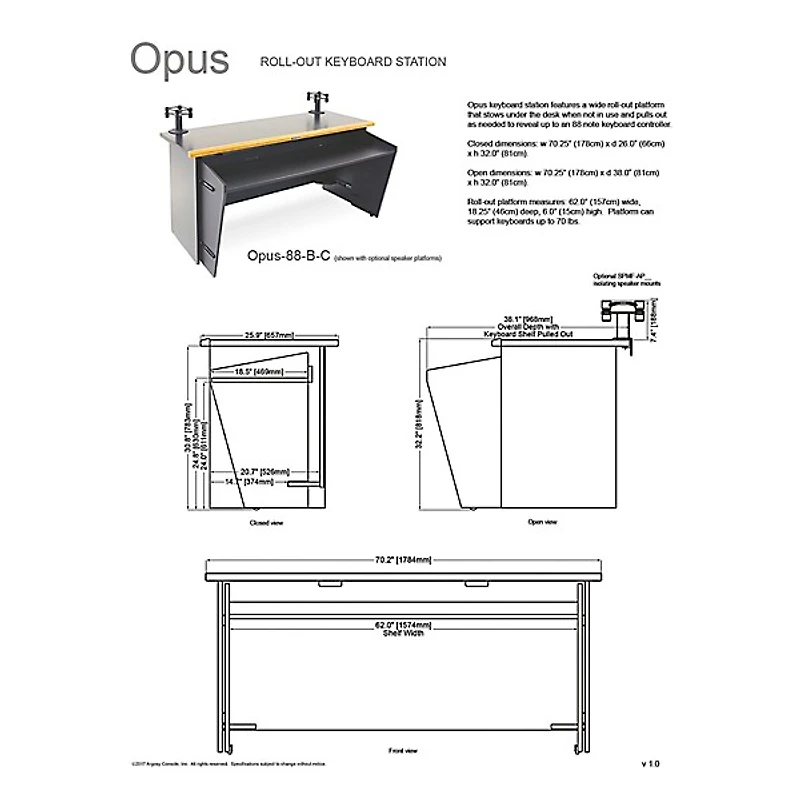 Argosy Opus 88 Keyboard Workstation