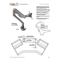 Argosy Halo.GE Plus Sit-Stand Workstation Desk With Original Hautelink Pattern Desktop