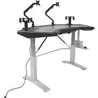 Argosy Halo.GE Ultimate XC Sit-Stand Workstation Desk With Original Hautelink Pattern Desktop