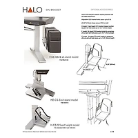 Argosy Halo.GE Ultimate XC Sit-Stand Workstation Desk With Original Hautelink Pattern Desktop
