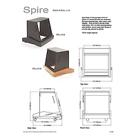 Argosy Rack 'n Roll L10 10 Space Rolling Rack with Black Base