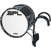 Sound Percussion Labs Birch Marching Bass Drum with Carrier - Black