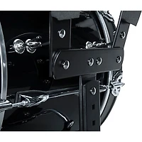 Sound Percussion Labs Birch Marching Bass Drum with Carrier - Black