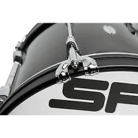 Sound Percussion Labs Birch Marching Bass Drum with Carrier - Black