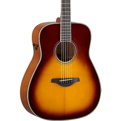 Restock Yamaha FG-TA TransAcoustic Dreadnought Acoustic-Electric Guitar - Brown Sunburst