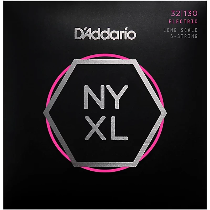 D'Addario NYXL32130 Gauge 6-String Long Scale Electric Bass Strings