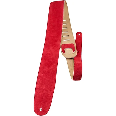Perri's 2.5" Soft Suede with Premium Backing - Adjustable 44.5"-53" Guitar Strap
