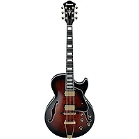 Ibanez Artcore Expressionist AG95QA Electric Guitar Dark Brown Sunburst