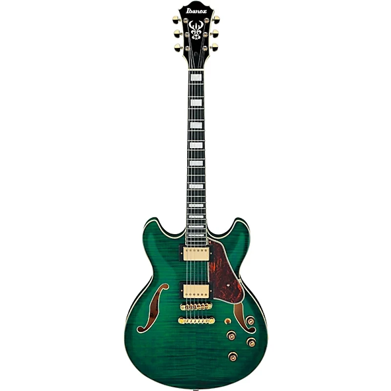 Ibanez Artcore Expressionist AS93FM Electric Guitar Transparent Moss Green