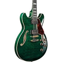Ibanez Artcore Expressionist AS93FM Electric Guitar Transparent Moss Green