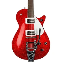 Gretsch Guitars G6129T Players Edition Jet FT With Bigsby Electric Guitar Red Sparkle