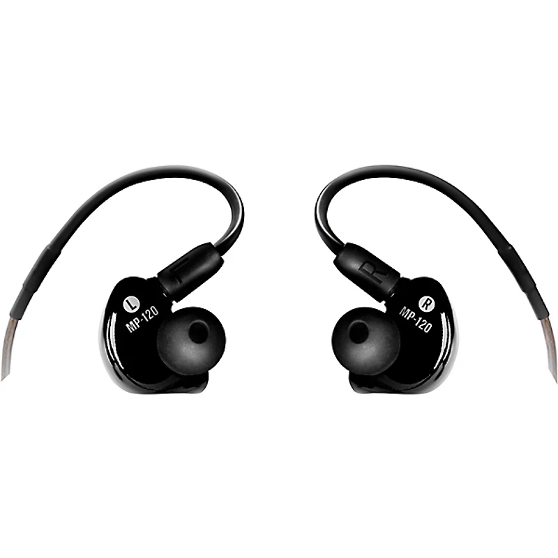 Mackie MP-120 Single-Dynamic Driver Professional In-Ear Monitors - Black