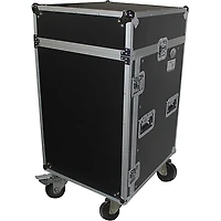 ProX T-16MRSS 16U Rack x 10U Top Mixer DJ Combo Flight Case Black