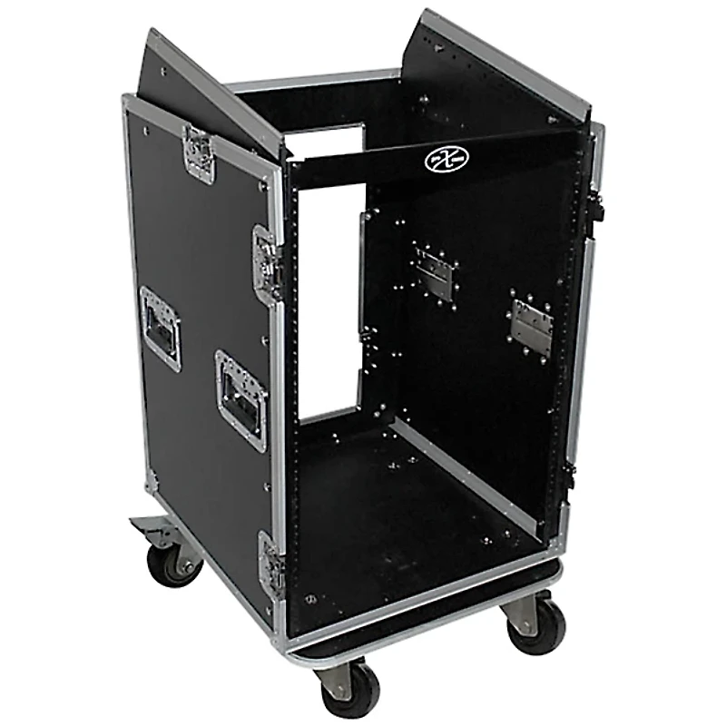 ProX T-16MRSS 16U Rack x 10U Top Mixer DJ Combo Flight Case Black