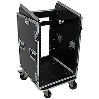 ProX T-16MRSS 16U Rack x 10U Top Mixer DJ Combo Flight Case Black