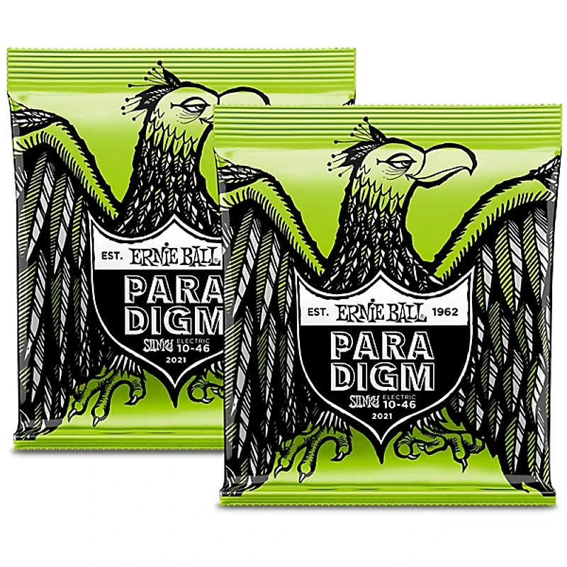 Ernie Ball Paradigm Regular Slinky Electric Guitar Strings 2-Pack - (10-46)