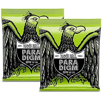 Ernie Ball Paradigm Regular Slinky Electric Guitar Strings 2-Pack - (10-46)