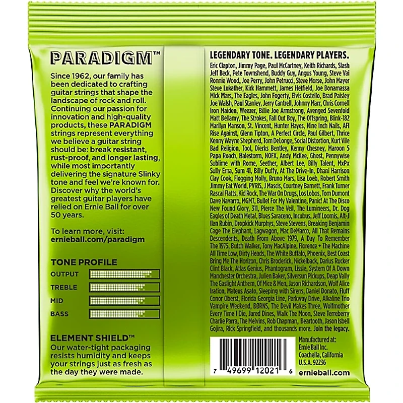 Ernie Ball Paradigm Regular Slinky Electric Guitar Strings 2-Pack - (10-46)