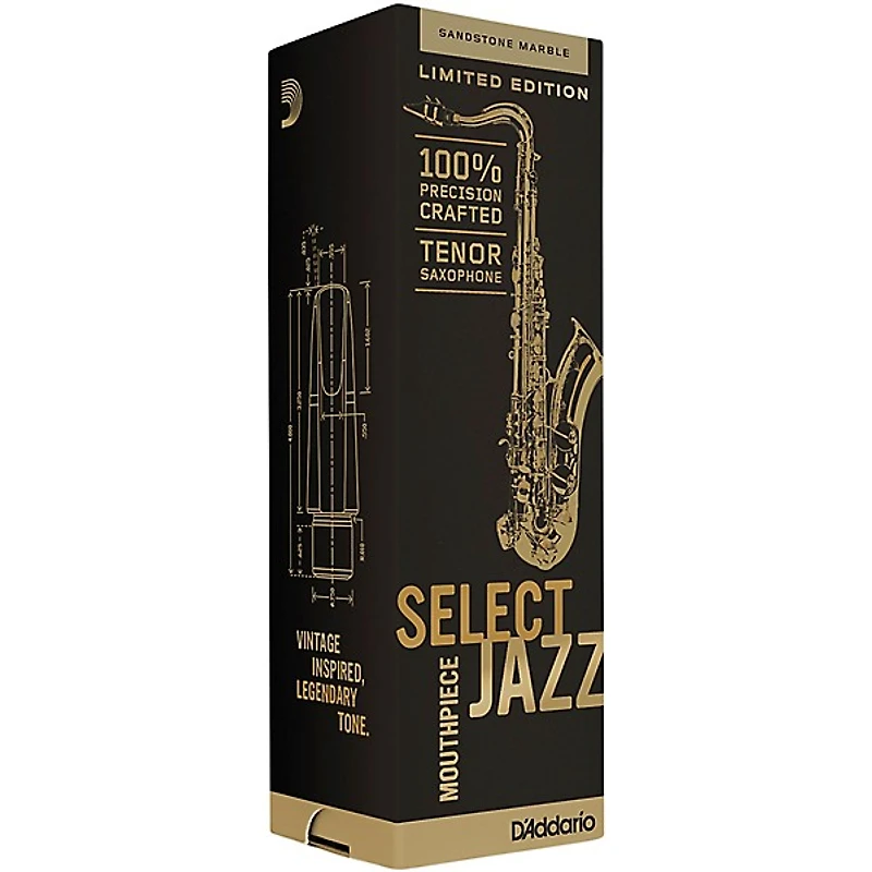 D'Addario Woodwinds Select Jazz Marble Tenor Saxophone Mouthpiece