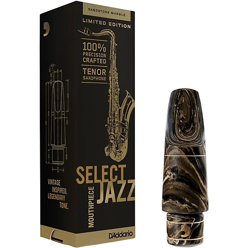 D'Addario Woodwinds Select Jazz Marble Tenor Saxophone Mouthpiece