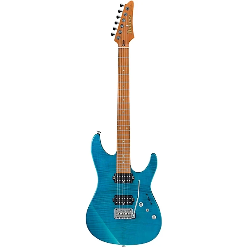 Ibanez MM1 Martin Miller Signature Electric Guitar - Transparent Aqua Blue