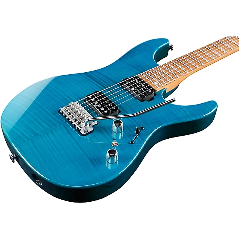 Ibanez MM1 Martin Miller Signature Electric Guitar - Transparent Aqua Blue