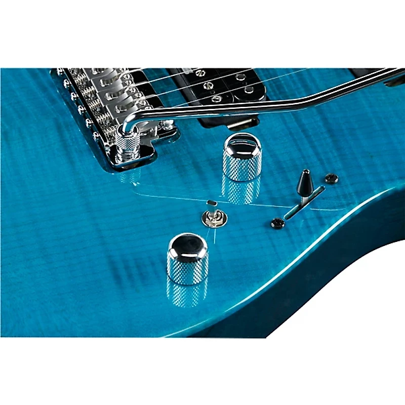 Ibanez MM1 Martin Miller Signature Electric Guitar - Transparent Aqua Blue