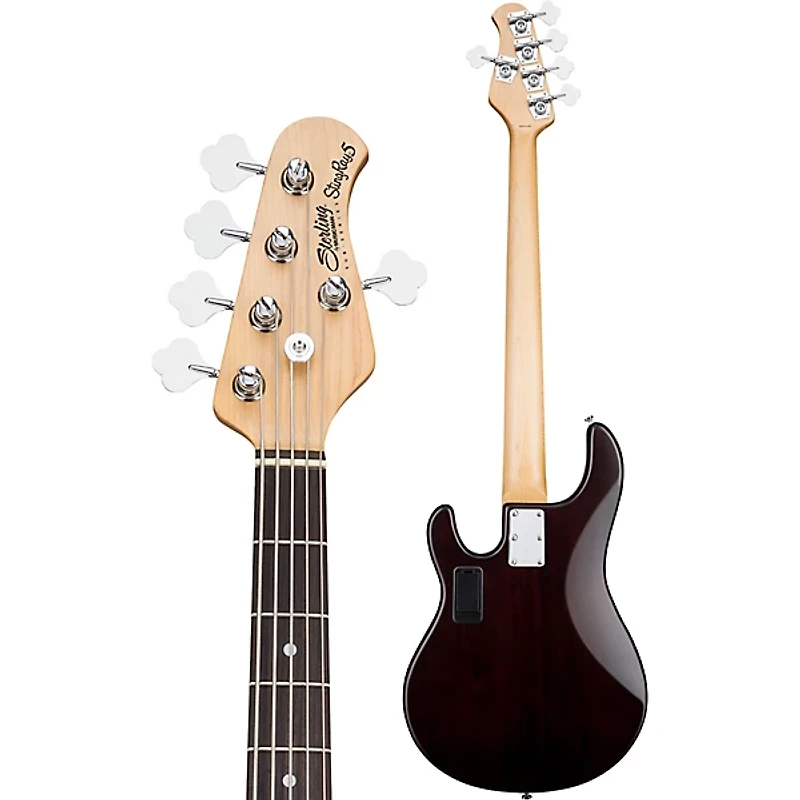 Sterling by Music Man StingRay RAY5 5-String Electric Bass Guitar - Satin Walnut