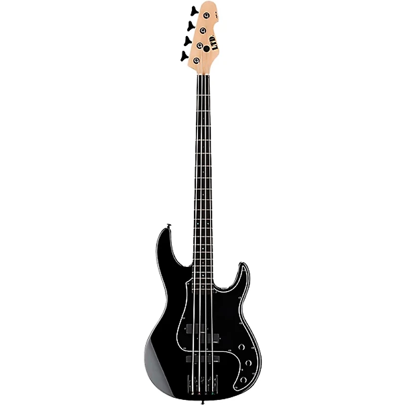 ESP LTD AP-4 Electric Bass Black Black Pickguard