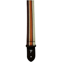 Perri's Cotton Guitar Strap Brown and Tan Stripe 2 in.