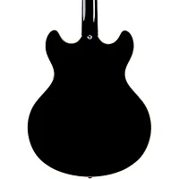 D'Angelico Premier DC Semi-Hollow Electric Guitar With Stopbar Tailpiece Black Flake