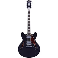 D'Angelico Premier DC Semi-Hollow Electric Guitar With Stopbar Tailpiece Black Flake