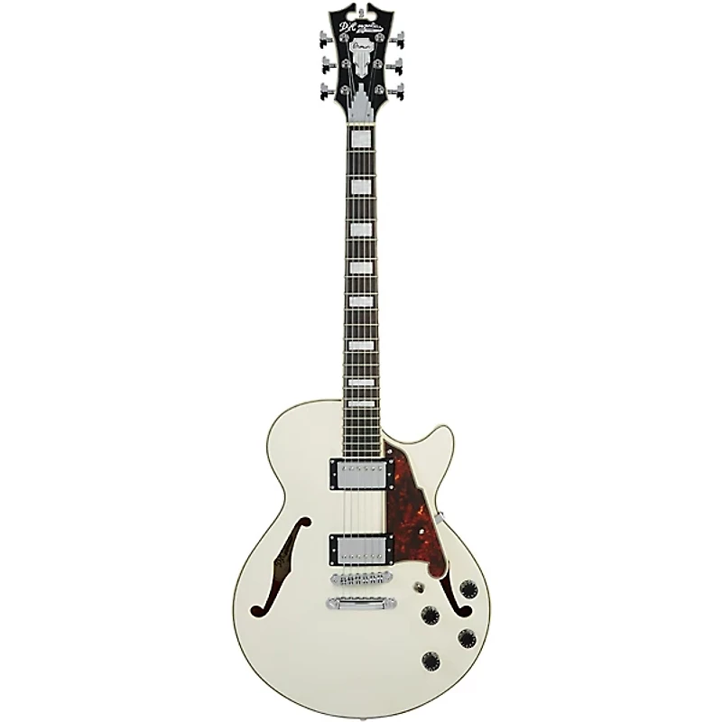 D'Angelico Premier SS Semi-Hollow Electric Guitar With Stopbar Tailpiece Champagne