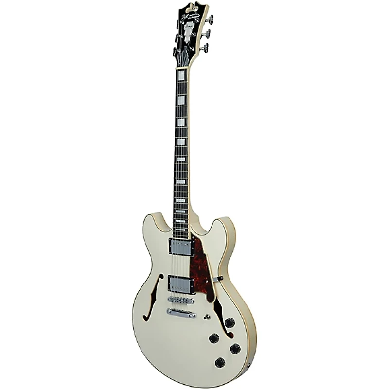 D'Angelico Premier SS Semi-Hollow Electric Guitar With Stopbar Tailpiece Champagne