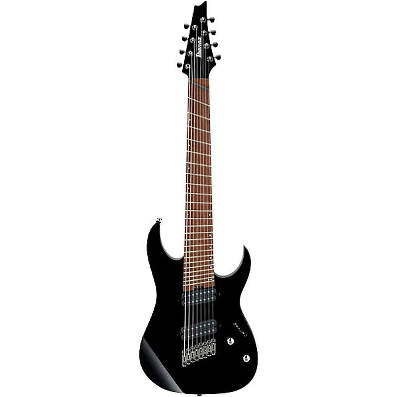 Ibanez RGMS8 Multi-Scale 8-String Electric Guitar Black