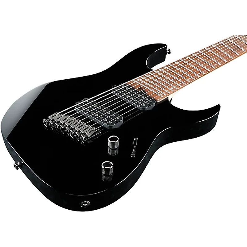 Ibanez RGMS8 Multi-Scale 8-String Electric Guitar Black