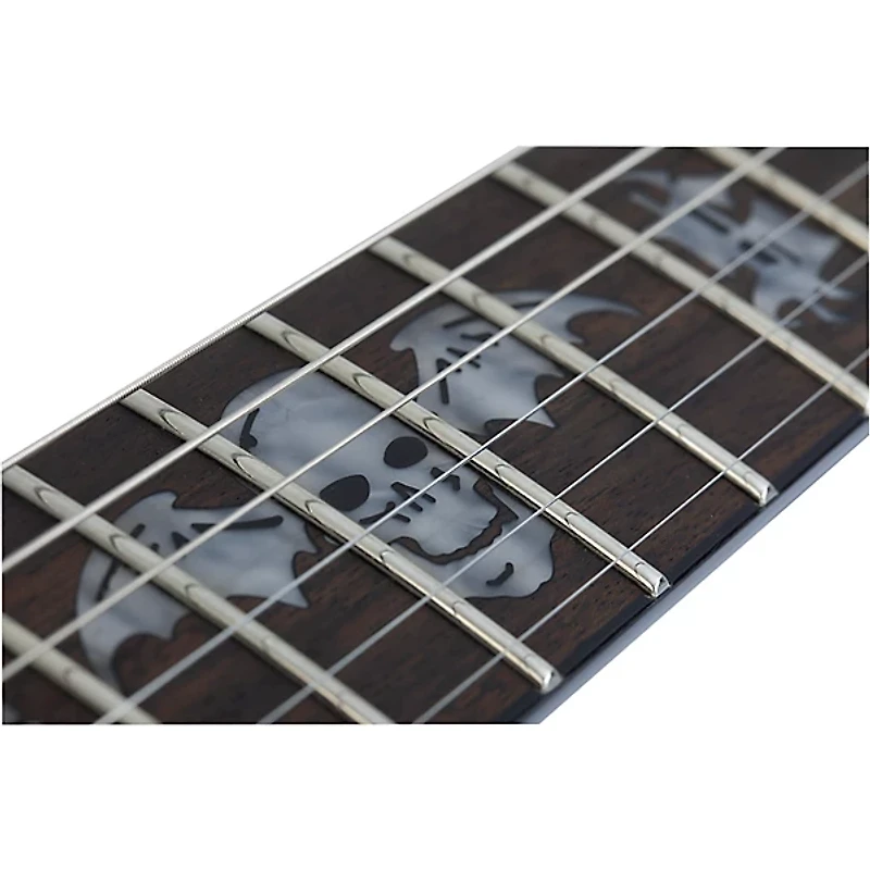 Schecter Guitar Research Synyster Gates Standard Electric Guitar Gloss Black with Silver Pinstripes