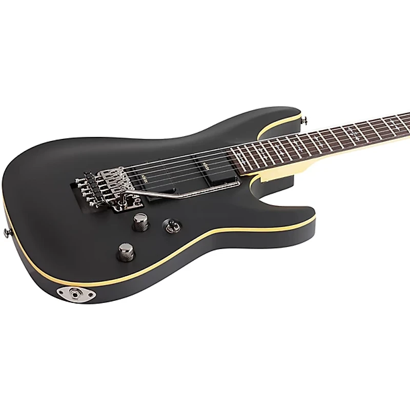 Schecter Guitar Research Demon-6 FR Electric Guitar Satin Aged Black