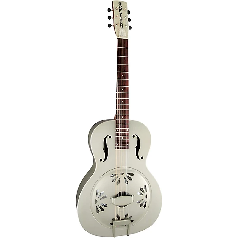 Gretsch Guitars G9201 Honey Dipper Round-Neck, Brass Body Biscuit Cone Resonator Guitar