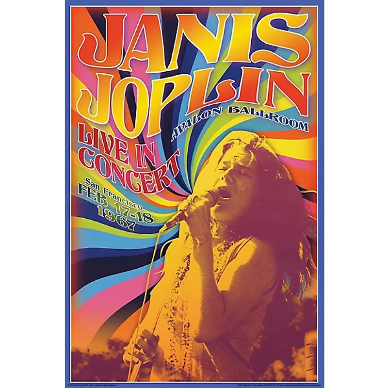 Hal Leonard Janis Joplin Concert - Wall Poster