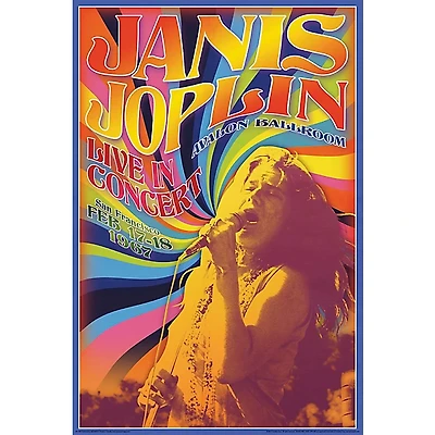 Hal Leonard Janis Joplin Concert - Wall Poster