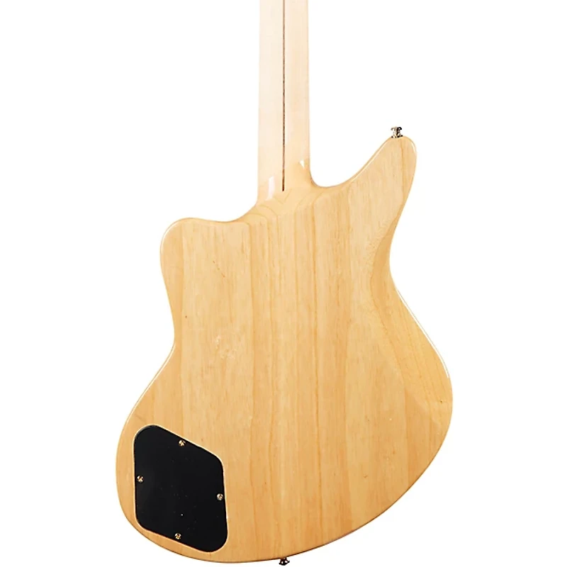 D'Angelico Deluxe Series Bedford Swamp Ash Electric Guitar with Seymour Duncan Pickups and Stopbar Tailpiece Natural Swamp Ash